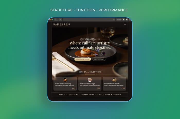 WordPress website development with custom functionality built around a business and its customers